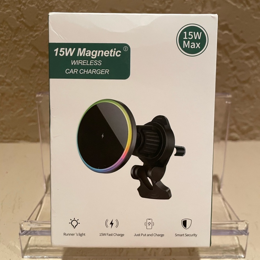 15W Magnetic Wireless Car Charger